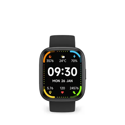 PRIXTON Pametna ura Smartwatch SWB29, Glasovni Pomočnik Alexa, Merilnik Srčnega Utripa, Kisik v Krvi, Vodoodporna, Avtonomija 7 dni