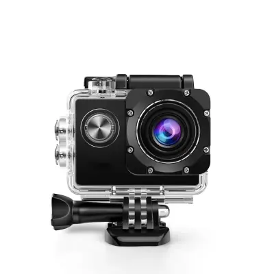 PRIXTON Športna Kamera DV609 WiFi, Mobilna Aplikacija, Full HD 1080P / 12MP Videokamera, Potopna 30 metrov, 12 Priloženih dodatkov in MicroSD 32 GB