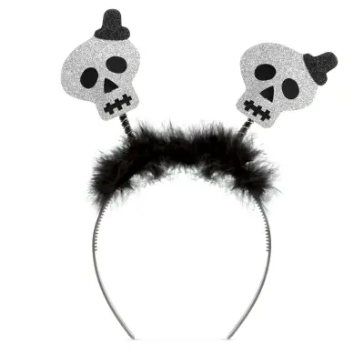 Naglavni trak za noč čarovnic - bleščeča lobanja