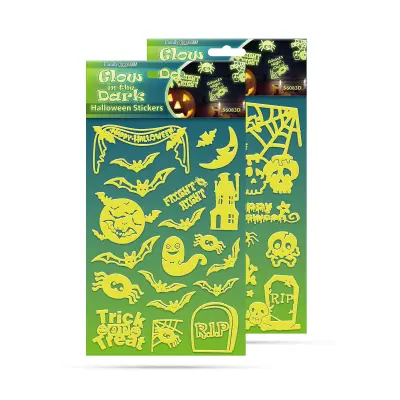 Florescentne nalepke 20 kosov - noč čarovnic, 2 vrsta
