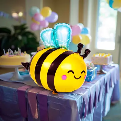 3D Balon iz alu folije - čebela - 65 x 81 cm