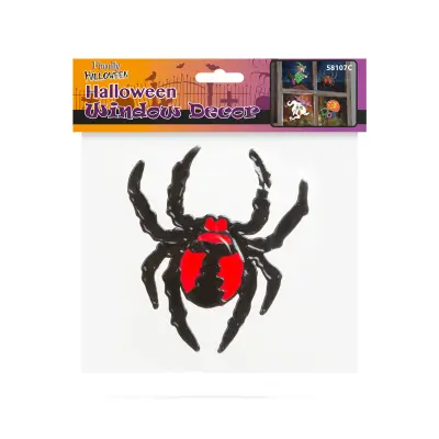 Dekoracija okna za noč čarovnic - pajek