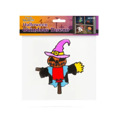 Okenska dekoracija za noč čarovnic - Strašilna buča