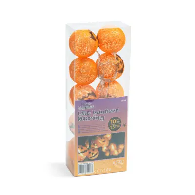 LED svetilka za noč čarovnic - 10 LED buč -1,5 m trak