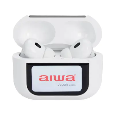 AIWA EBTW-350WT brezžične TWS slušalke z ANC, bele