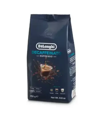 DE"LONGHI Brezkofeinska kava v zrnu 50% Arabica 50% Robusta 250 g DLSC603