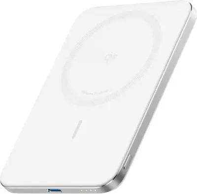 Polnilna baterija ANKER NANO 5K MAG SLIM, bela