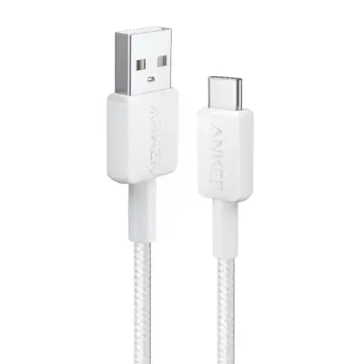 Pleten kabel ANKER USB-C na USB-C, 1,8 m, črn