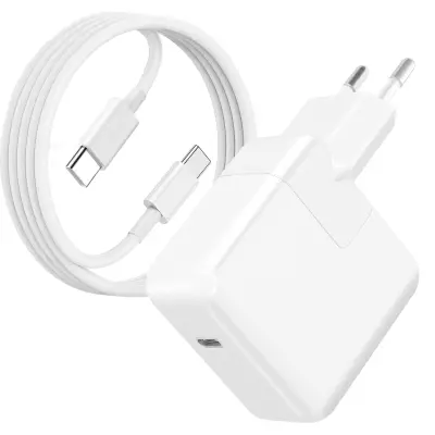 Moxie, Omrežni polnilec USB C za MacBook Fast Charge 30W 1,7 m kabel, Bela