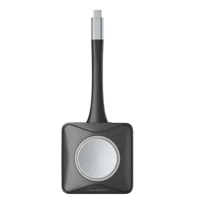 A-Logic, Brezžični predstavitveni gumb USB-C Unite 4K dvopasovni Wi-Fi, Črna / Srebrna