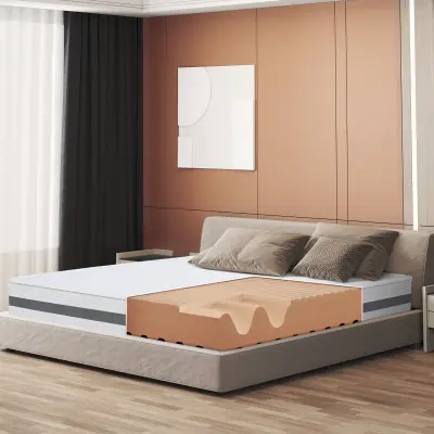 The White Stone Vzmetnica 70x150 cm Antibakterijska Pena | Višina 25 cm | 3D Air Hipoalergena Prevleka