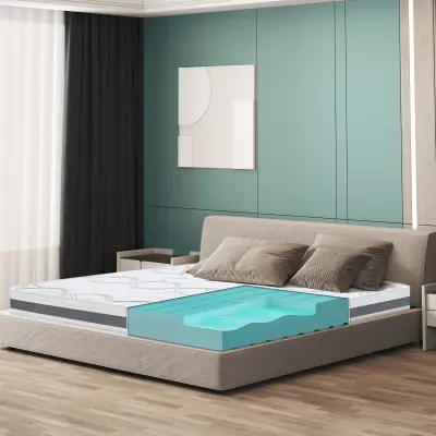 The White Stone Ortopedska Vzmetnica 70x210 cm Srednja Trdota | Višina 16 cm | Hipoalergena in Zračna Tkanina
