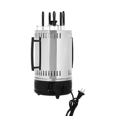 Električni žar, vertikalna rotisserie, 1000W moč, Črna