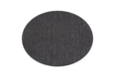 Preproga sisala SION ratas A5165A Melange plosko tkanje črna cercle 120 cm