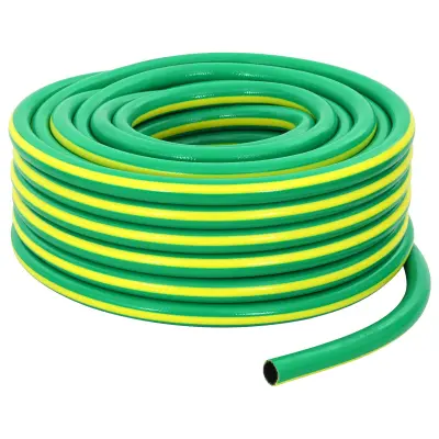 vidaXL Vrtna cev 5-slojna Zelena in Rumena 3 / 4'' 20 m PVC