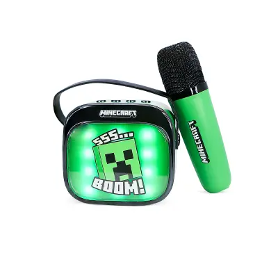 Karaoke OTL MINECRAFT POPSING LED LIGHT UP, brezžične, z mikrofonom