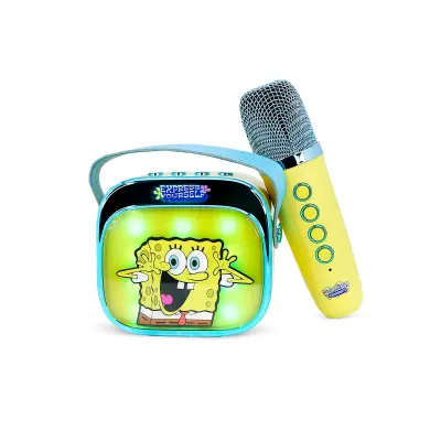 Karaoke OTL SPONGEBOB SQUAREPANTS POPSING LED LIGHT UP, brezžične, z mikrofonom