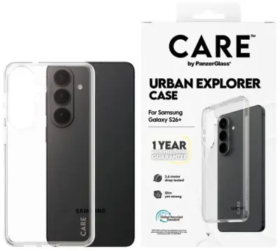 Ovitek PANZERGLASS CASE EXPLORER GALAXY S26+, prozoren