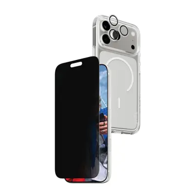 Komplet za zaščito PANZER CARE IPHONE 17 PRO MAX BUNDLE 3V1 PRIVACY