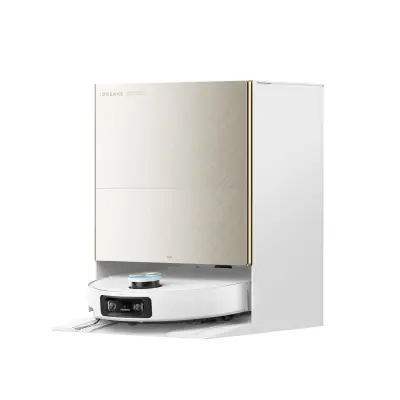 Robotski sesalnik DREAME X60 Ultra Complete, s samopraznilno postajo, bel