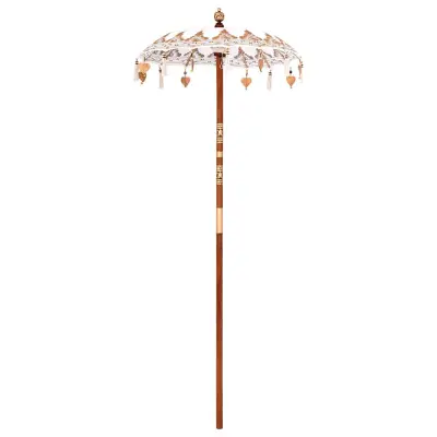 vidaXL Balineški senčnik krema 125 x 125 x 260 cm