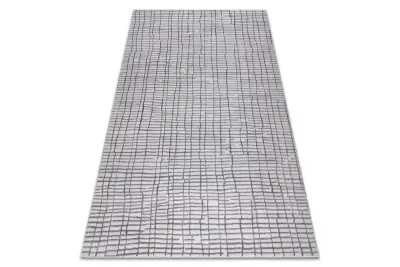 Preproga AURA J1852A siva - Linije, strukturna, moderna 160x220 cm