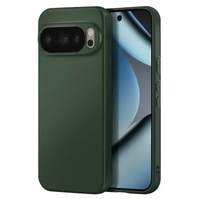 Ovitek za Google Pixel 10 Pro, model Pixelsnap, magnetni z odstranljivim trakom, Temno zelena