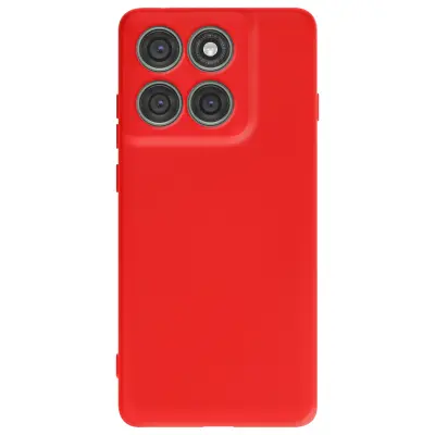 Ovitek za Motorola Edge 60 Pro Soft-Touch iz silikona serije Fast Cover, Rdeča