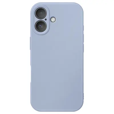 Ovitek za iPhone 17, model Soft-Touch iz mehkega silikona proti drsenju, Lavanda
