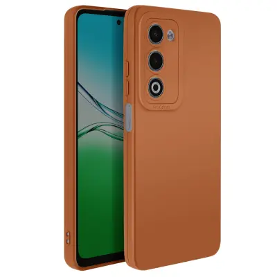 Mehak silikonski ovitek za Oppo A5 z ojačitvijo kamere, Rjava