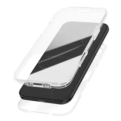 Celotno ohišje za iPhone Air Zaščita hrbtne strani in zaslona na dotik, Prozorno