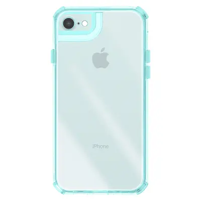 Ovitek za iPhone 7 / 8 / SE 2022, dvomaterialna zasnova, teksturiran, nedrseč, Zelena