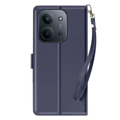 Denarnica za Xiaomi Redmi 15C Magnetna z vrvico in stojalom, Kraljevsko modra