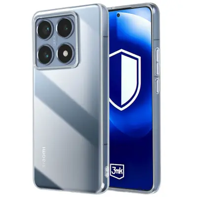 3mk, Silikonski ovitek za Xiaomi 14T Pro Soft and Thin, Prozorno
