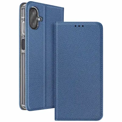 Preklopni ovitek za Galaxy A07 z rebrastim učinkom, z držalom za kartice in funkcijo stojala, Modra