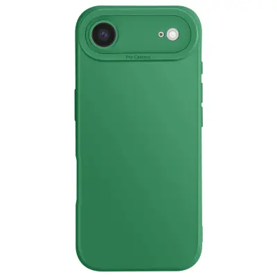 Ovitek za iPhone Air iz mehkega silikona z ojačitvijo bloka kamere, Zelena