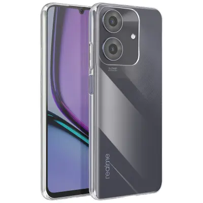Tanek Ovitek Slim Case za Realme Note 60 iz Mehkega Silikona, Prozorno