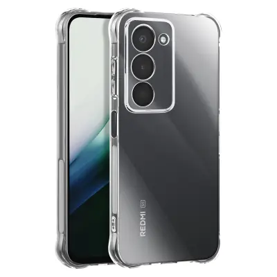 Ovitek za Xiaomi Redmi 15 5G, zaščita pred udarci z ojačanimi vogali, Prozorno