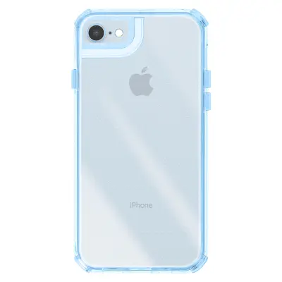 Ovitek za iPhone 7 / 8 / SE 2022, dvomaterialna zasnova, teksturiran, nedrseč, Modra