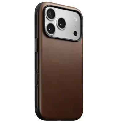 Nomad, Ovitek za iPhone 17 Pro MagSafe iz vrhunskega usnja, odporen na udarce, Rjava