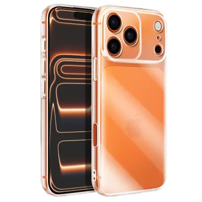 Ovitek za iPhone 17 Pro Max, mehak silikonski z zaščito kamere, Prozorno