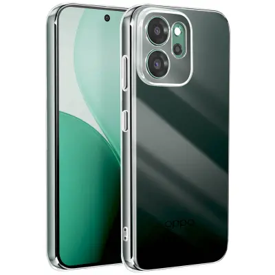 Ovitek za Oppo Reno 14 F / 14 FS iz mehkega silikona, odporen na udarce, Prozorno