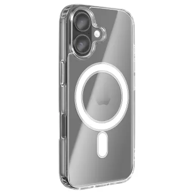 Ovitek za iPhone 17, trd, združljiv z dodatki MagSafe, Prozorno