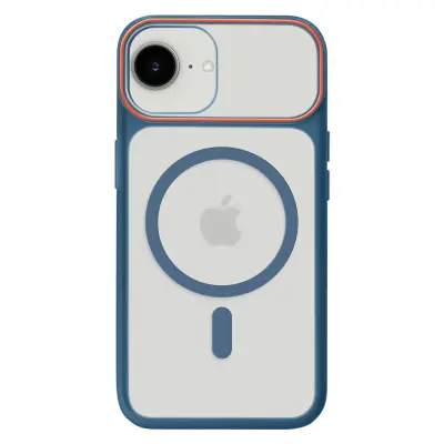 Ovitek za iPhone 16e, dvomaterialna zasnova, združljiv z MagSafe, Modra noč