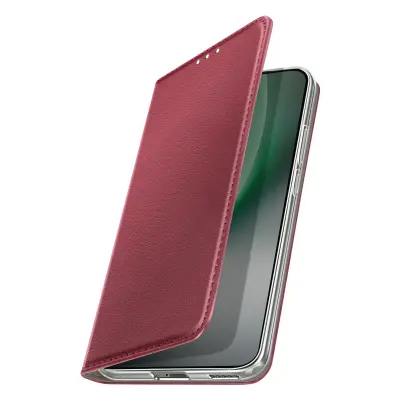 Folio etui za Honor Magic 8 Lite z držalom za kartice in funkcijo video stojala, Bordeaux