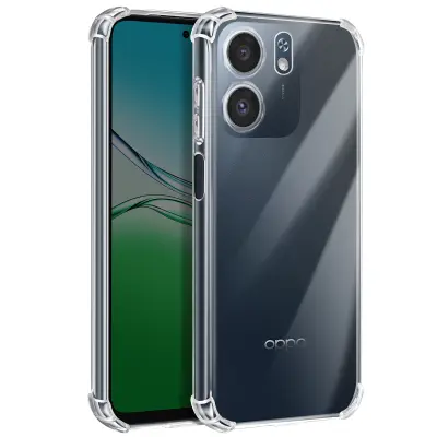 Ovitek za Oppo A5x, zaščita pred udarci z ultra ojačanimi vogali, Prozorno