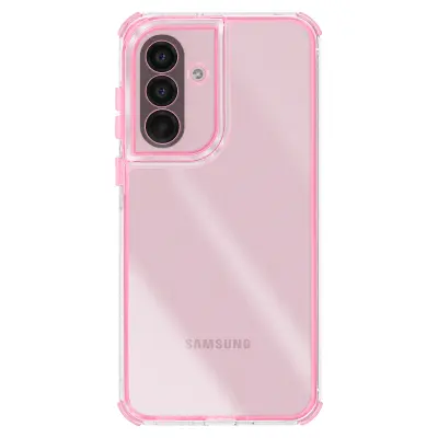 Ovitek za Galaxy A56, ojačan, dvomaterialna zasnova, teksturiran, nedrseč, Roza