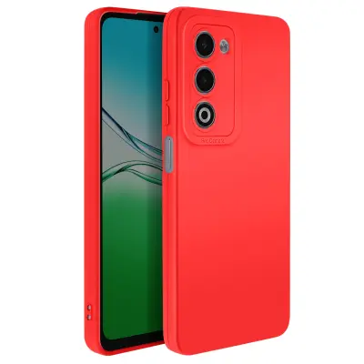 Mehak silikonski ovitek za Oppo A5 z ojačitvijo kamere, Rdeča