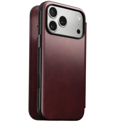 Nomad, Denarnica za iPhone 17 Pro Max MagSafe iz usnja Horween serije Modern, Bordeaux