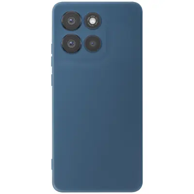 Ovitek za Moto G86 / G86 Power iz mehkega silikona z ojačitvijo bloka kamere, Modra